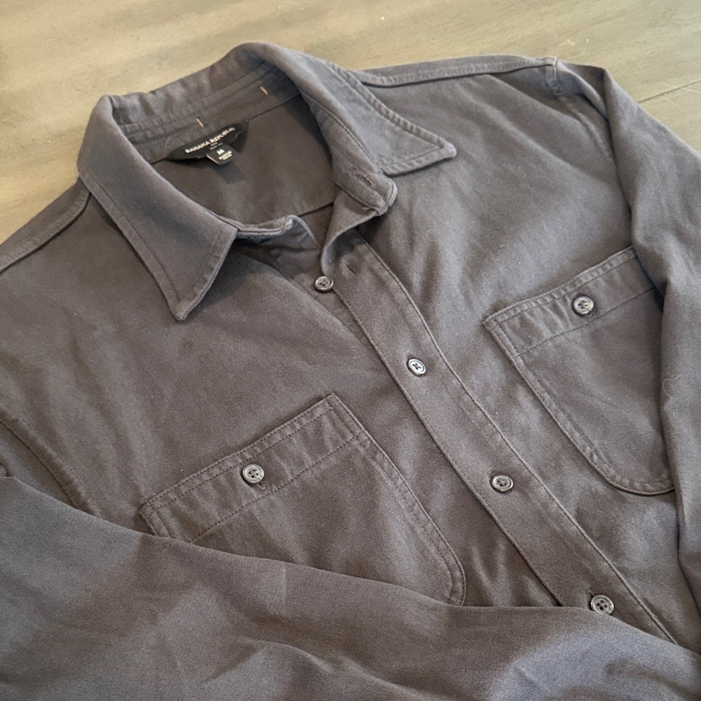 Banana Republic Charcoal Slim Fit Shirt